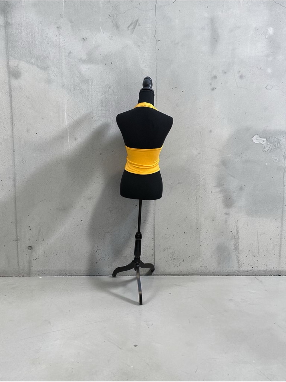 Klassy Network Golden Yellow Ribbed Racerback Crop - Picture 2 of 6